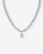 Pear Drop Tennis Necklace