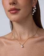 Bridal Pearl Pendant Necklace