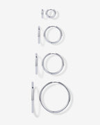Cascade Graduated Hoop Earrings Set