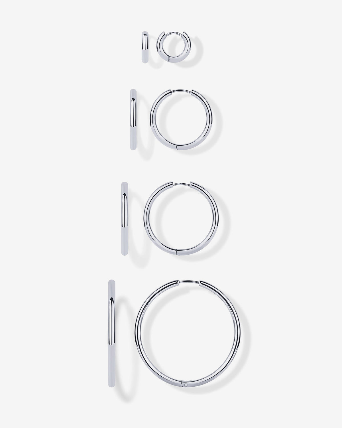 Cascade Graduated Hoop Earrings Set