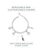 Western Meets Romantic vibes Charm Paperclip Bracelet Set