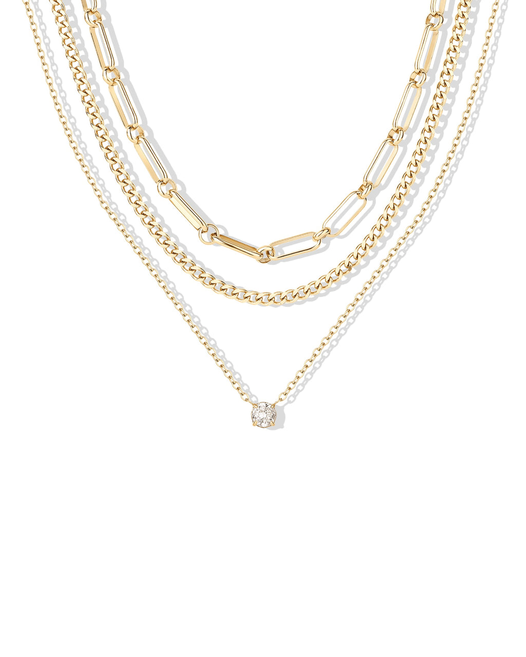 Waterproof Layered Chain Necklace