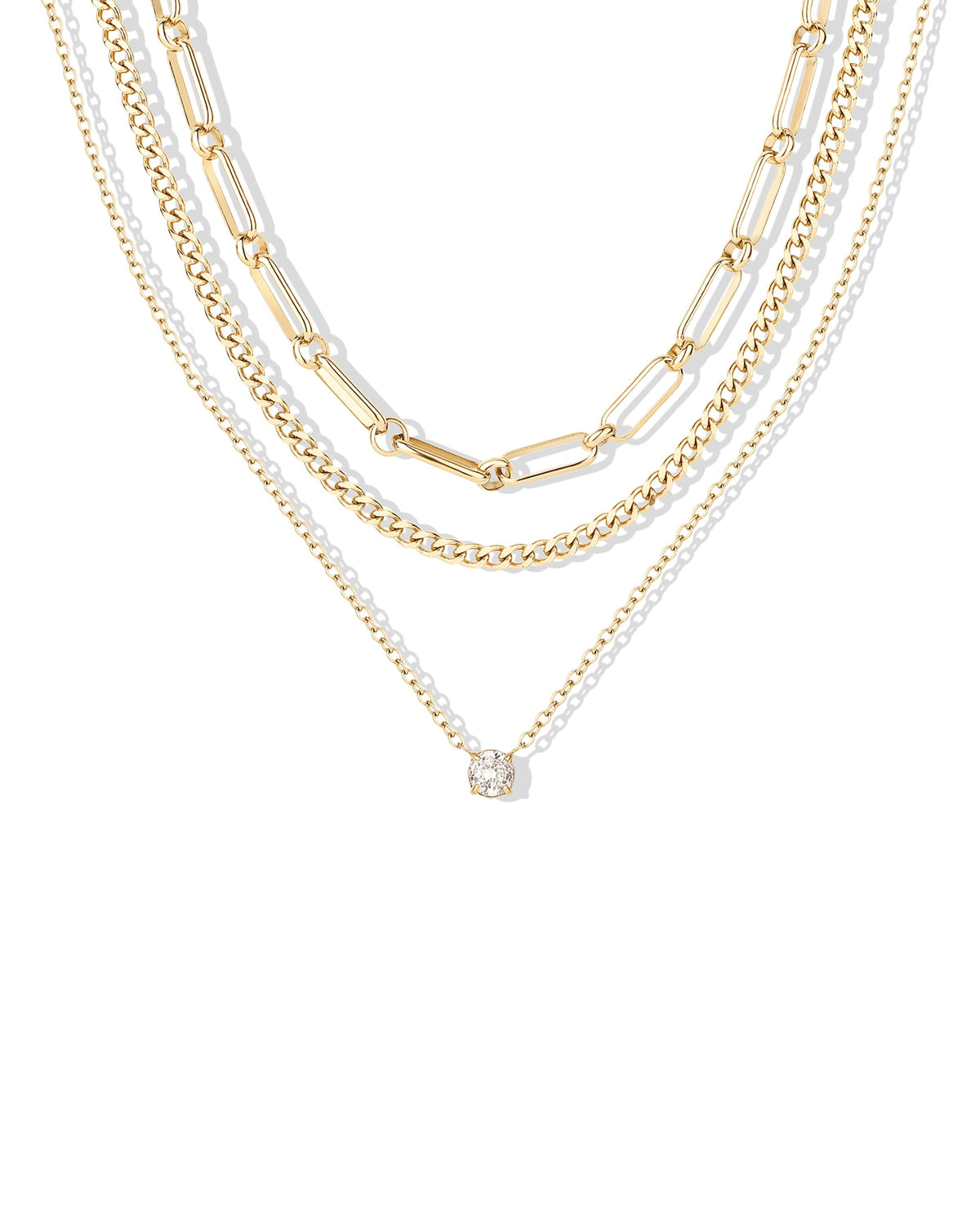 Waterproof Layered Chain Necklace