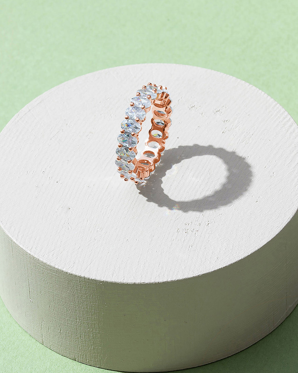 Oval Eternity Band Ring