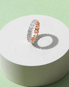 Oval Eternity Band Ring