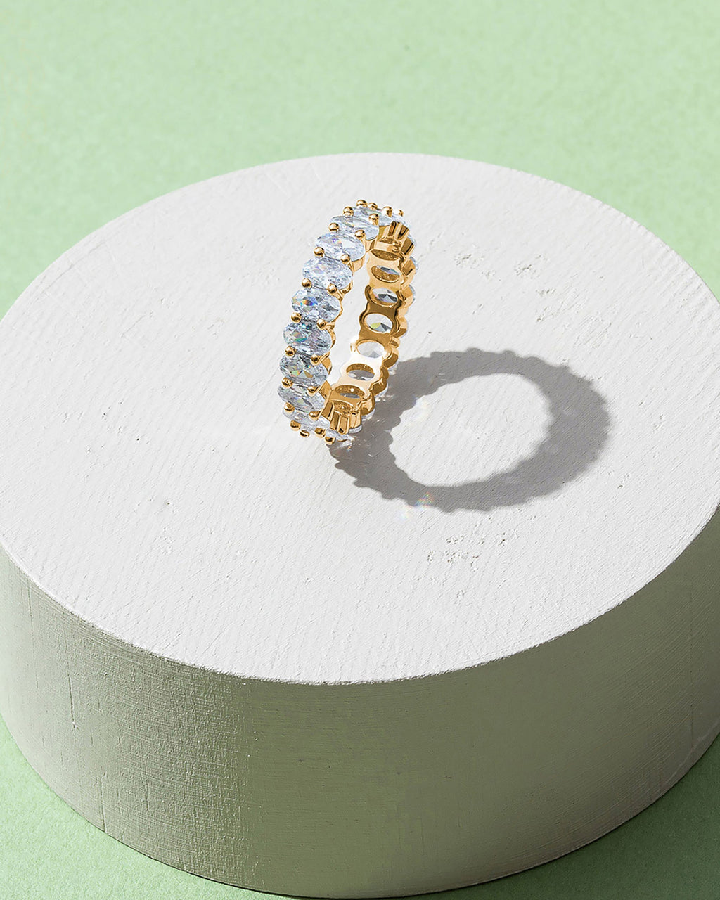 Oval Eternity Band Ring