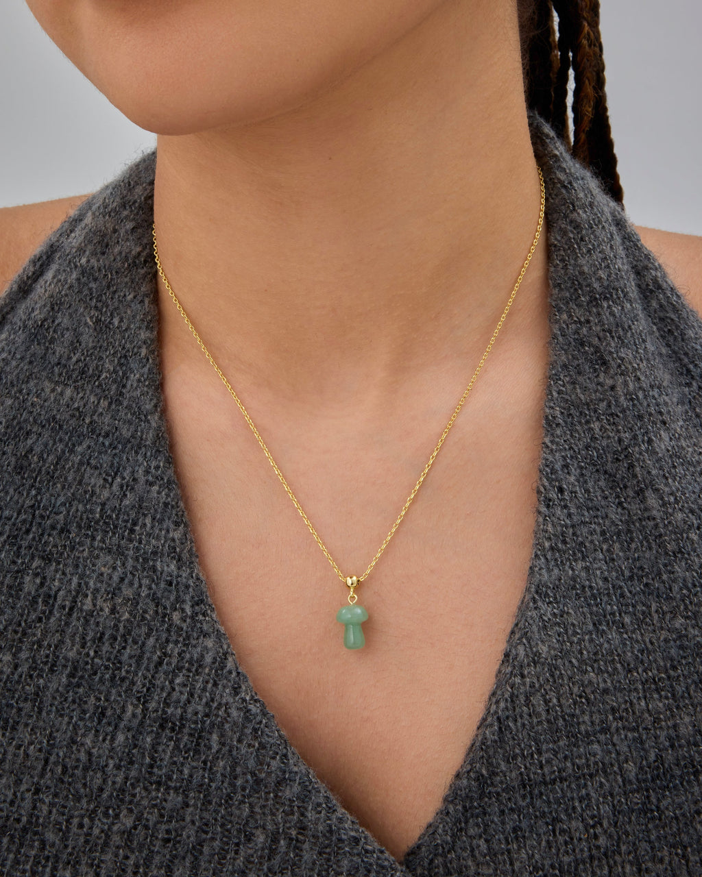 Gemstone Shroom Necklace