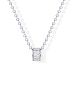 Waterproof Rondelle Pendant Necklace