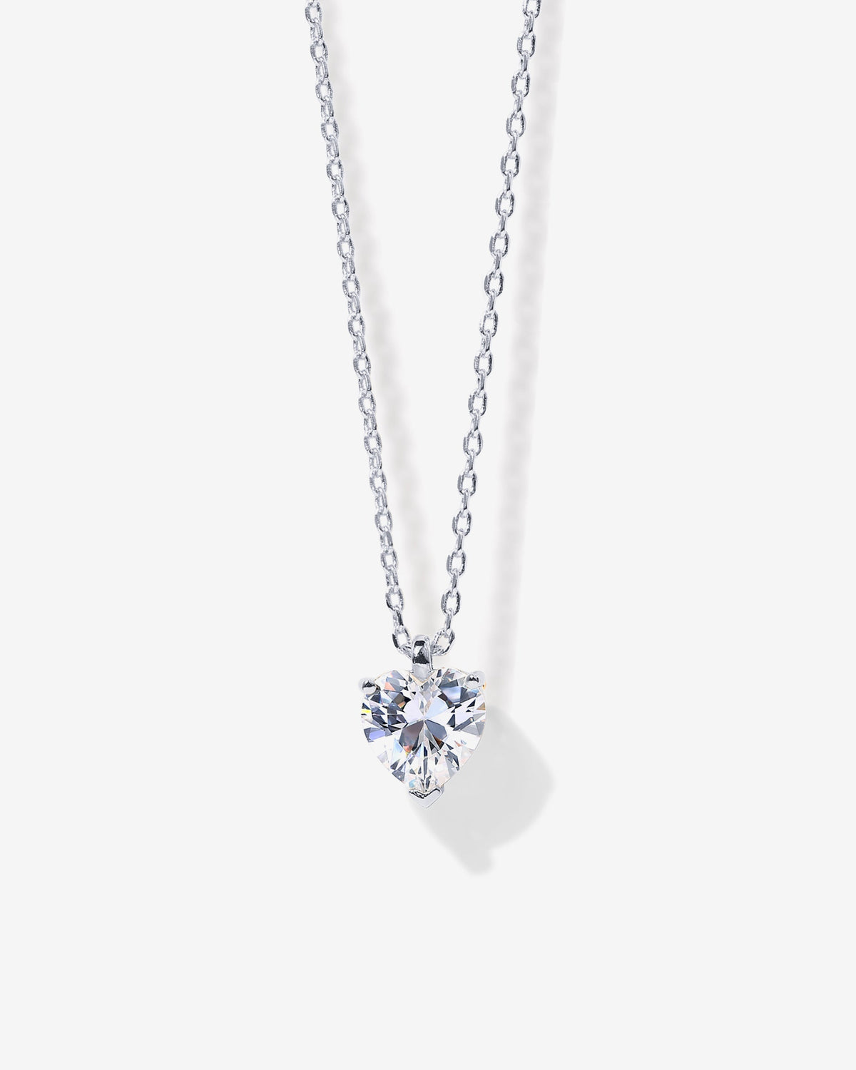 Heart Solitaire Pendant Necklace