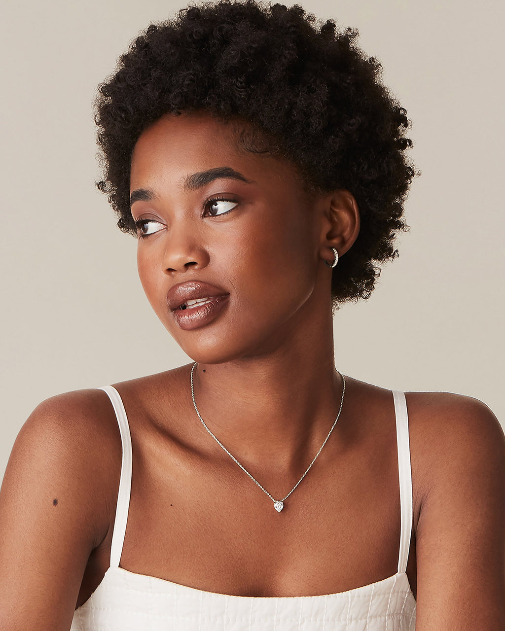 Heart Solitaire Pendant Necklace
