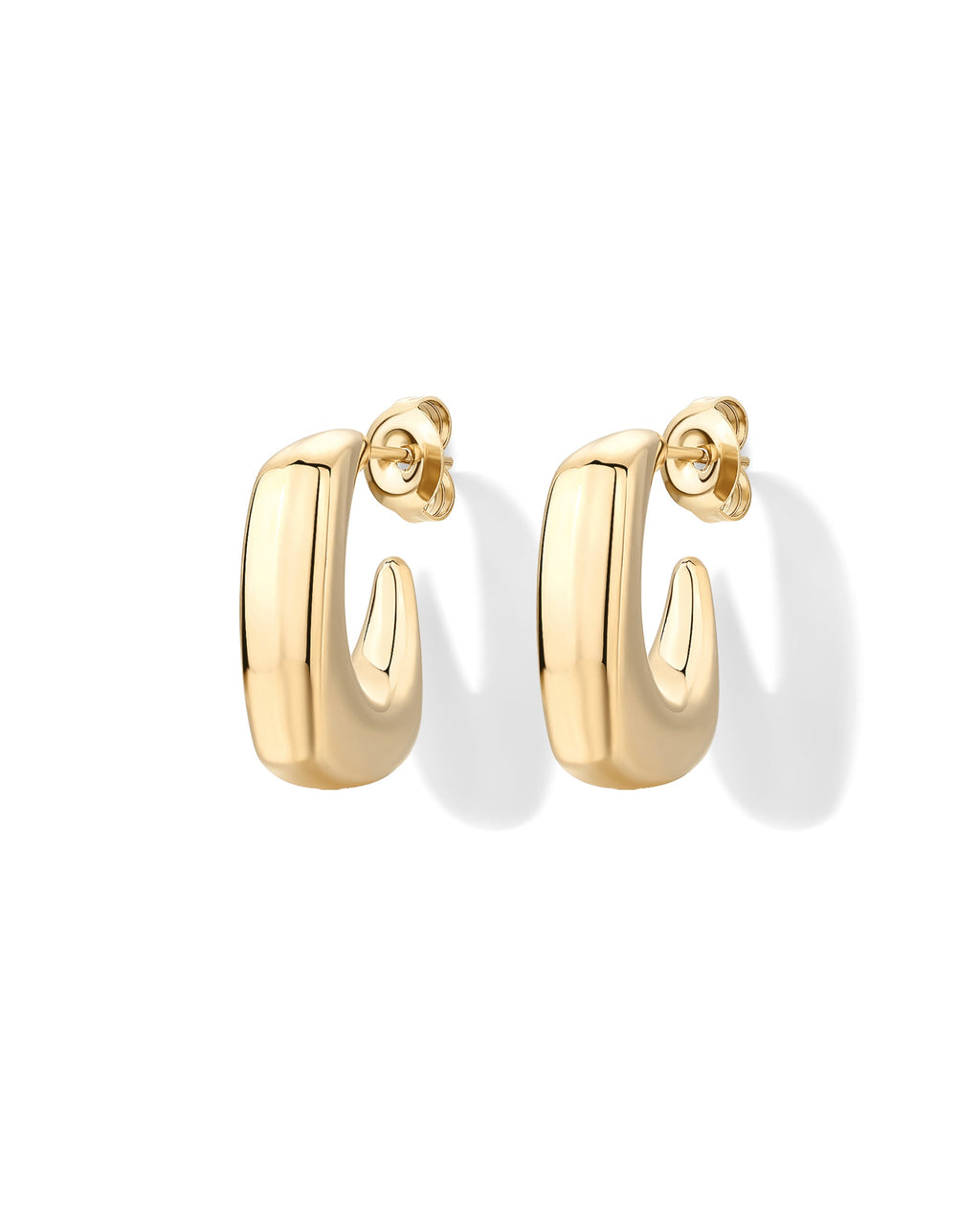 Waterproof Chunky Square Hoop Earrings