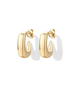 Waterproof Chunky Square Hoop Earrings