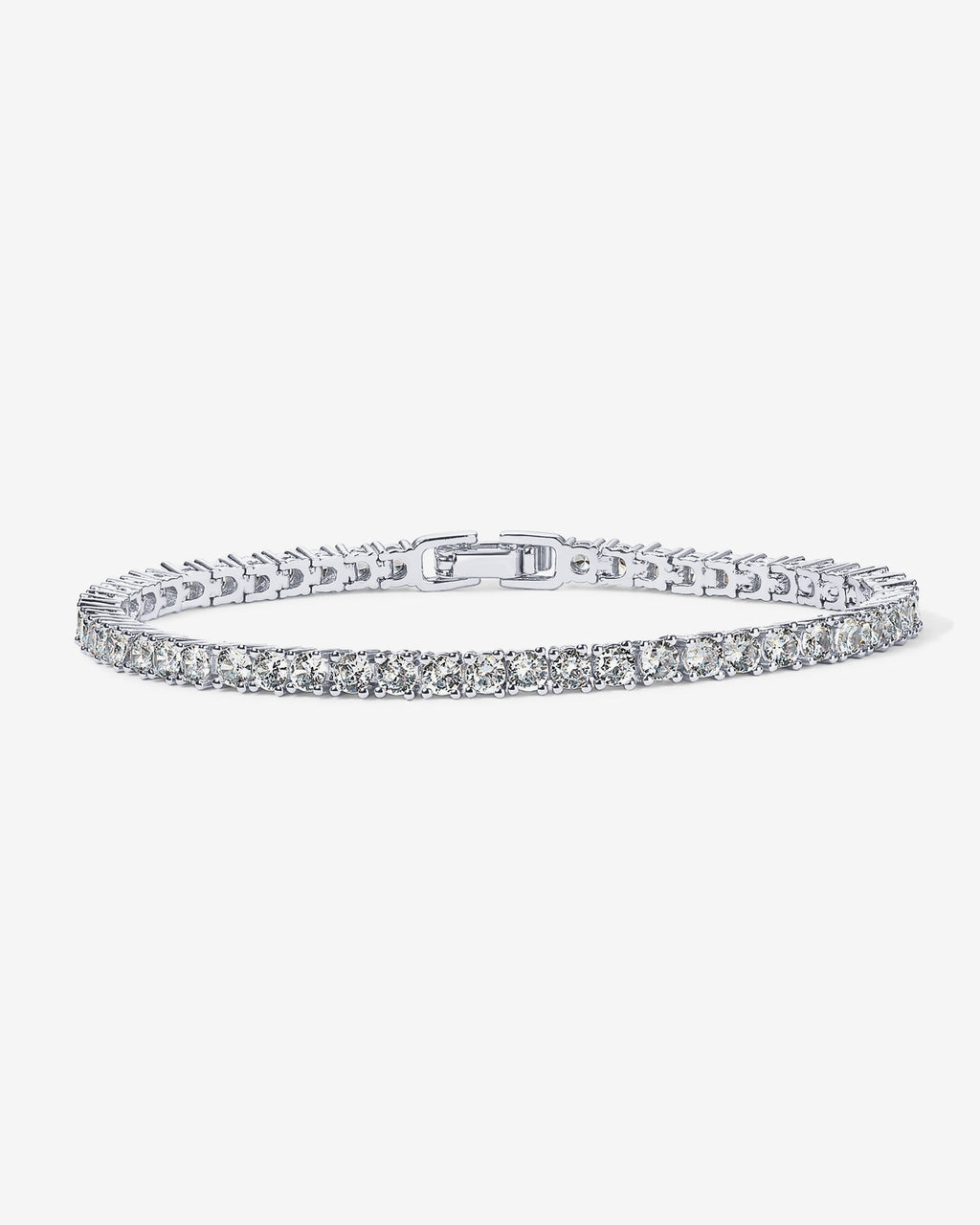 Classic 3mm Round Cut Cubic Zirconia Tennis Bracelet