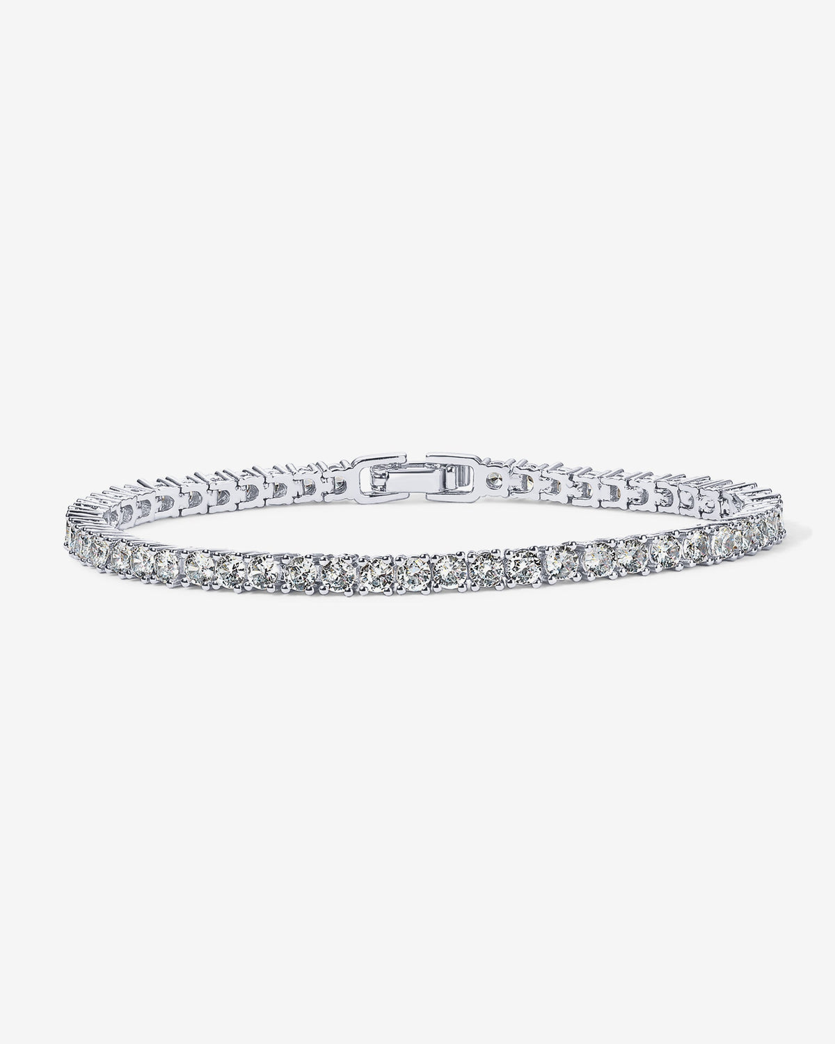 Classic 3mm Round Cut Cubic Zirconia Tennis Bracelet