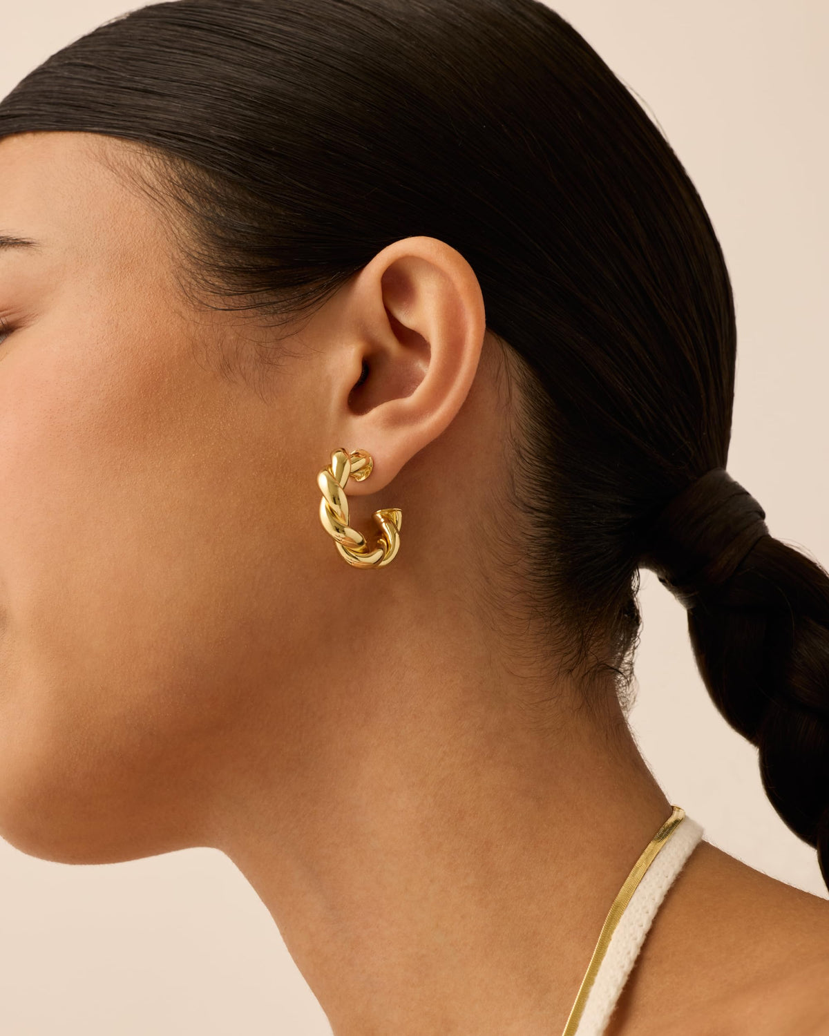 Puffy Twisted Hoops