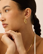 Puffy Twisted Hoops