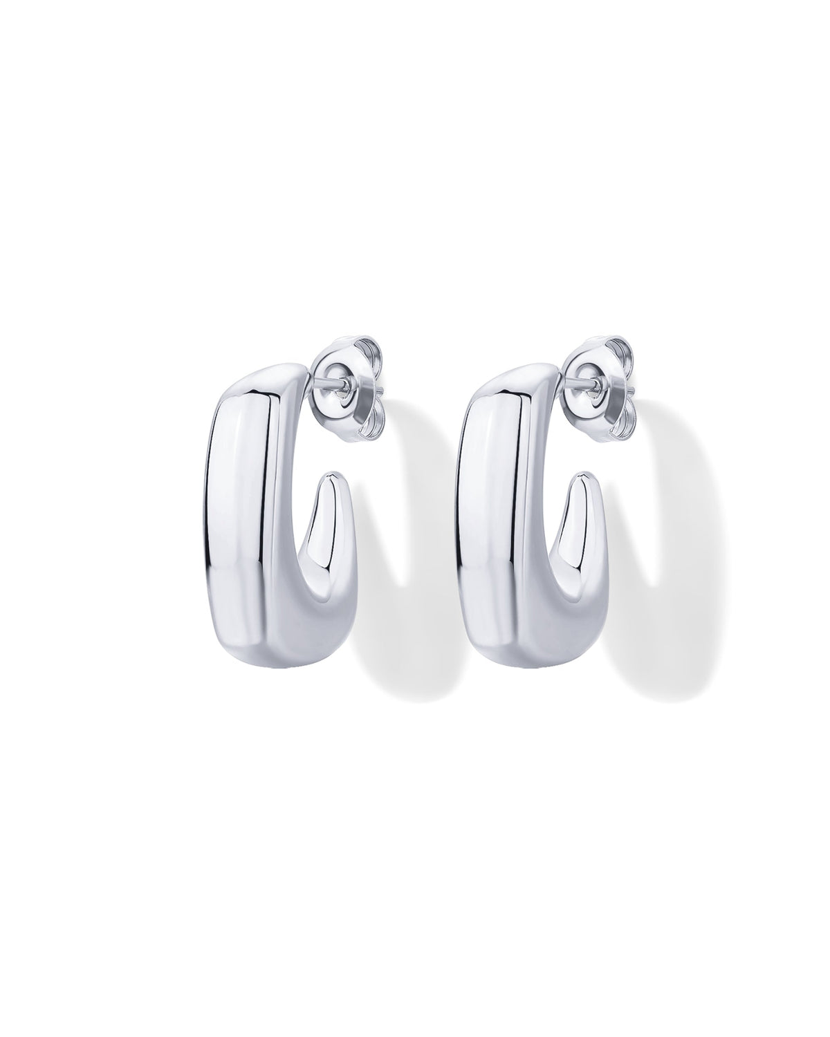 Waterproof Chunky Square Hoop Earrings