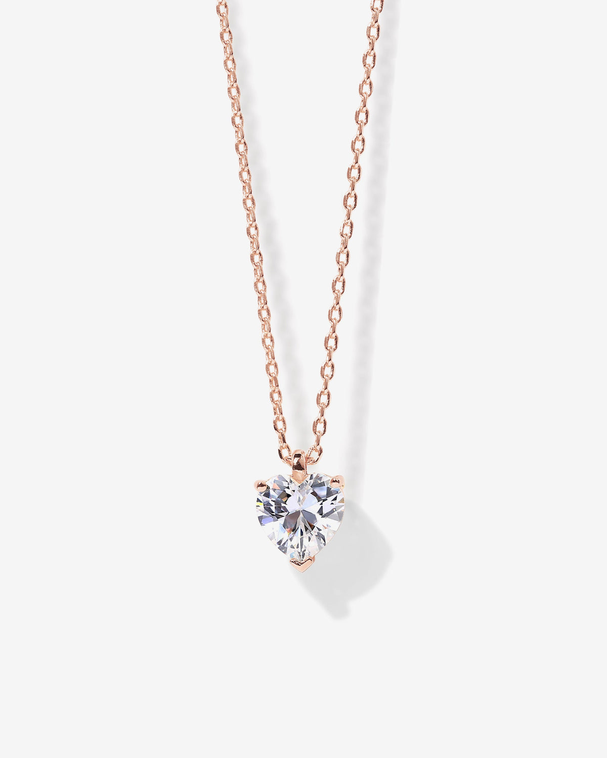 Heart Solitaire Pendant Necklace
