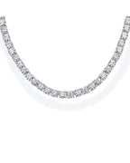 Long Choker Tennis Necklace