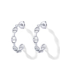 Waterproof Chain Link Hoop Earrings