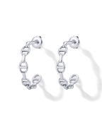 Waterproof Chain Link Hoop Earrings