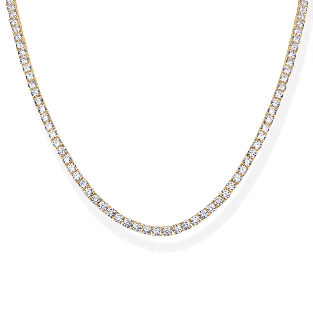 Long Choker Tennis Necklace
