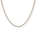 Long Choker Tennis Necklace
