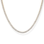 Long Choker Tennis Necklace