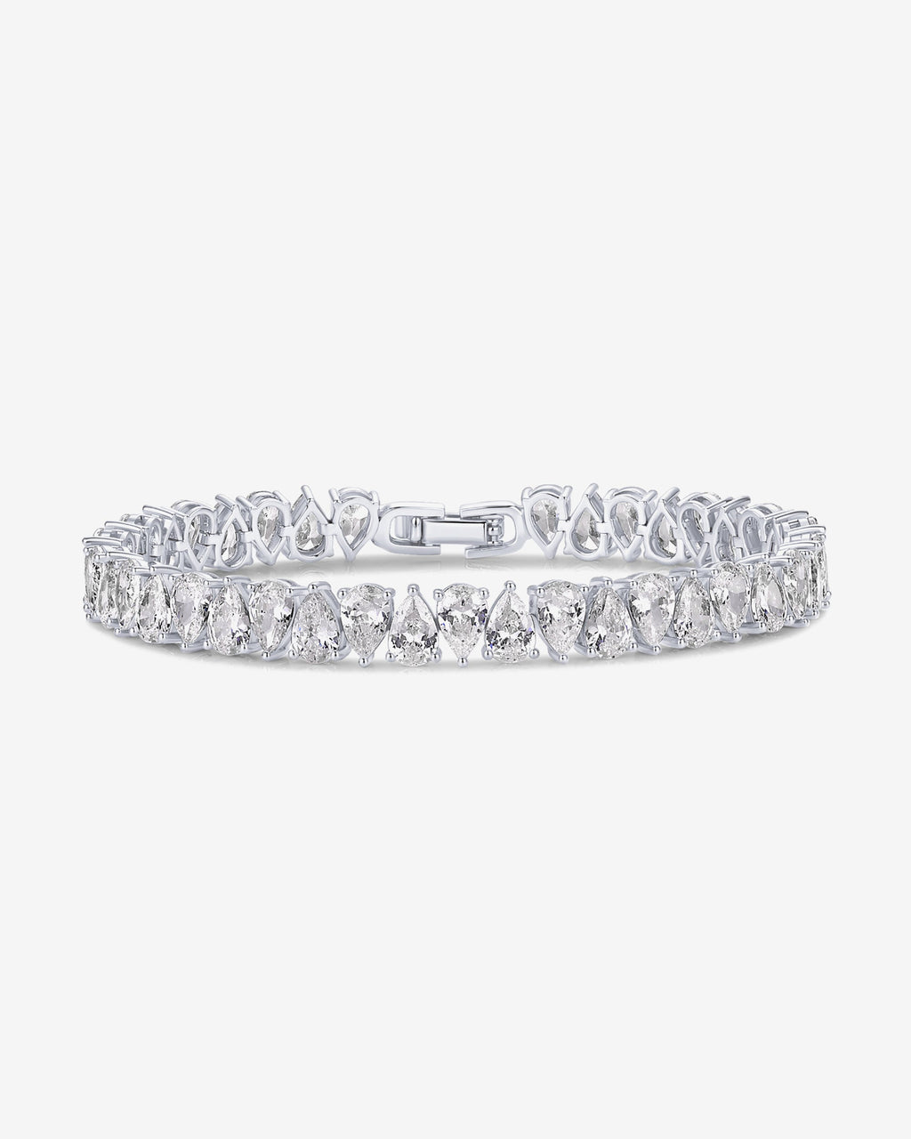Pear Cubic Zirconia Tennis Bracelet