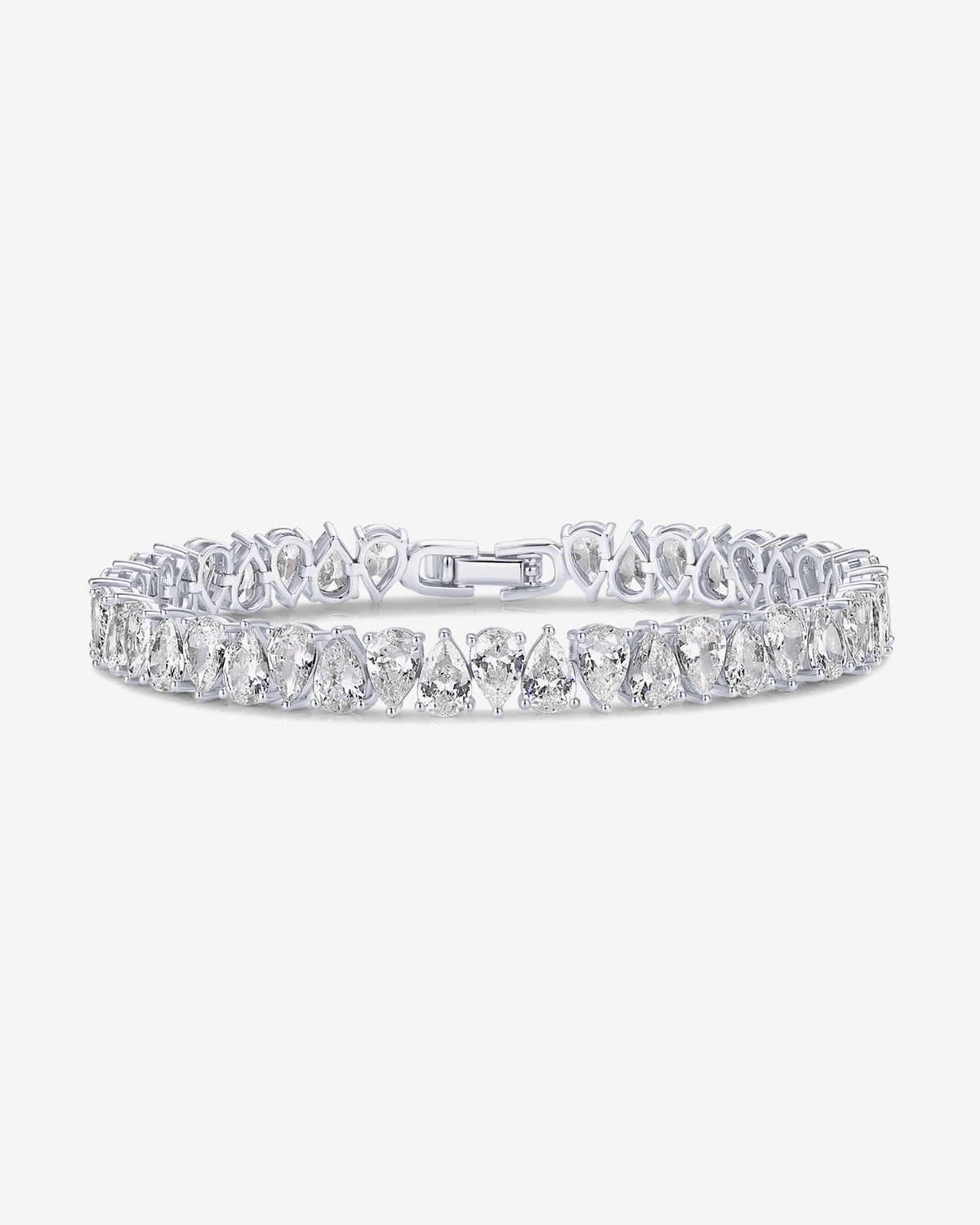 Pear Cubic Zirconia Tennis Bracelet
