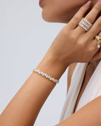 Pear Cubic Zirconia Tennis Bracelet