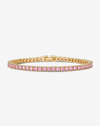 Colored Tennis Cubic Zirconia Bracelet