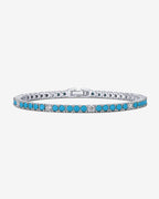 Colored Tennis Cubic Zirconia Bracelet