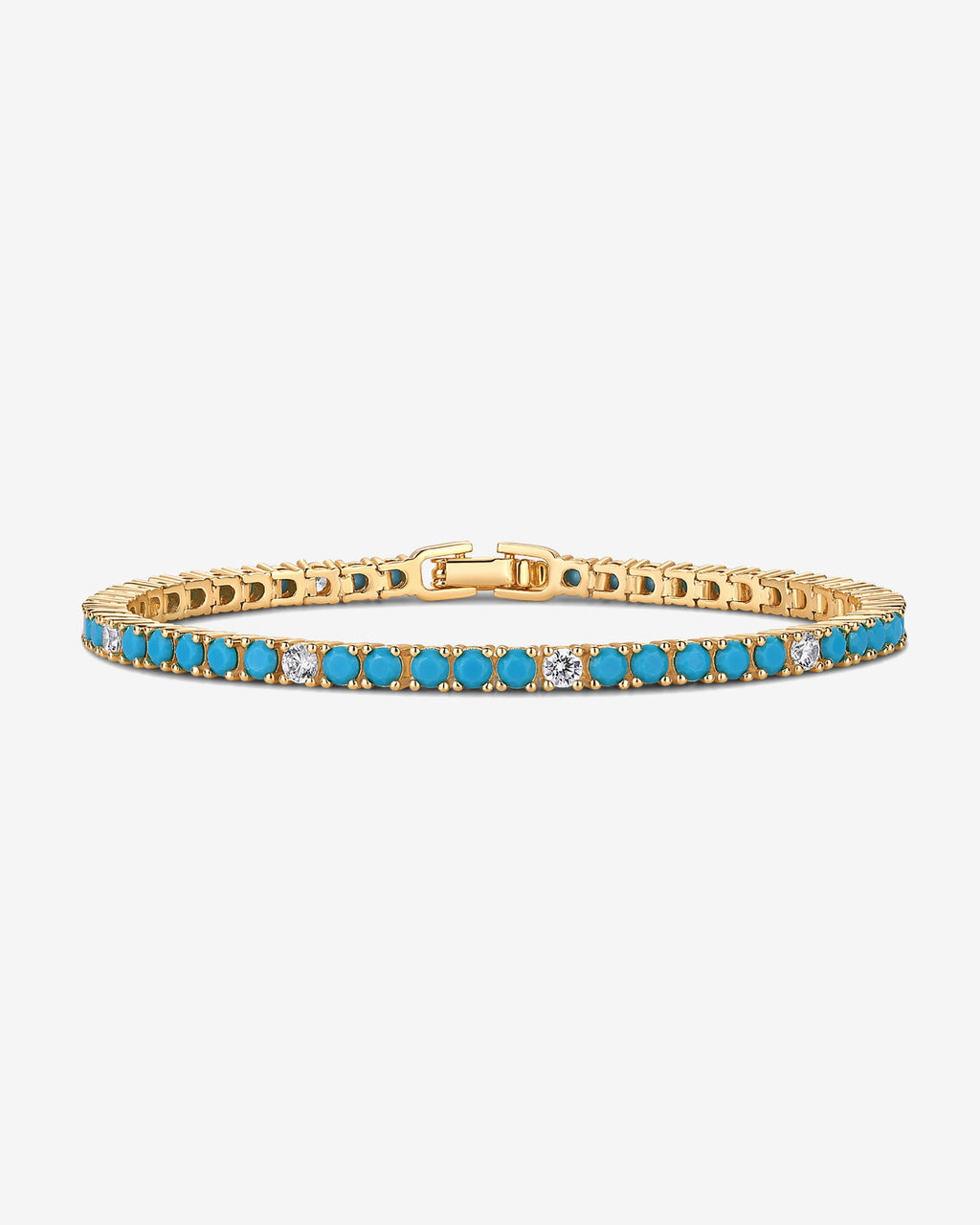 Colored Tennis Cubic Zirconia Bracelet