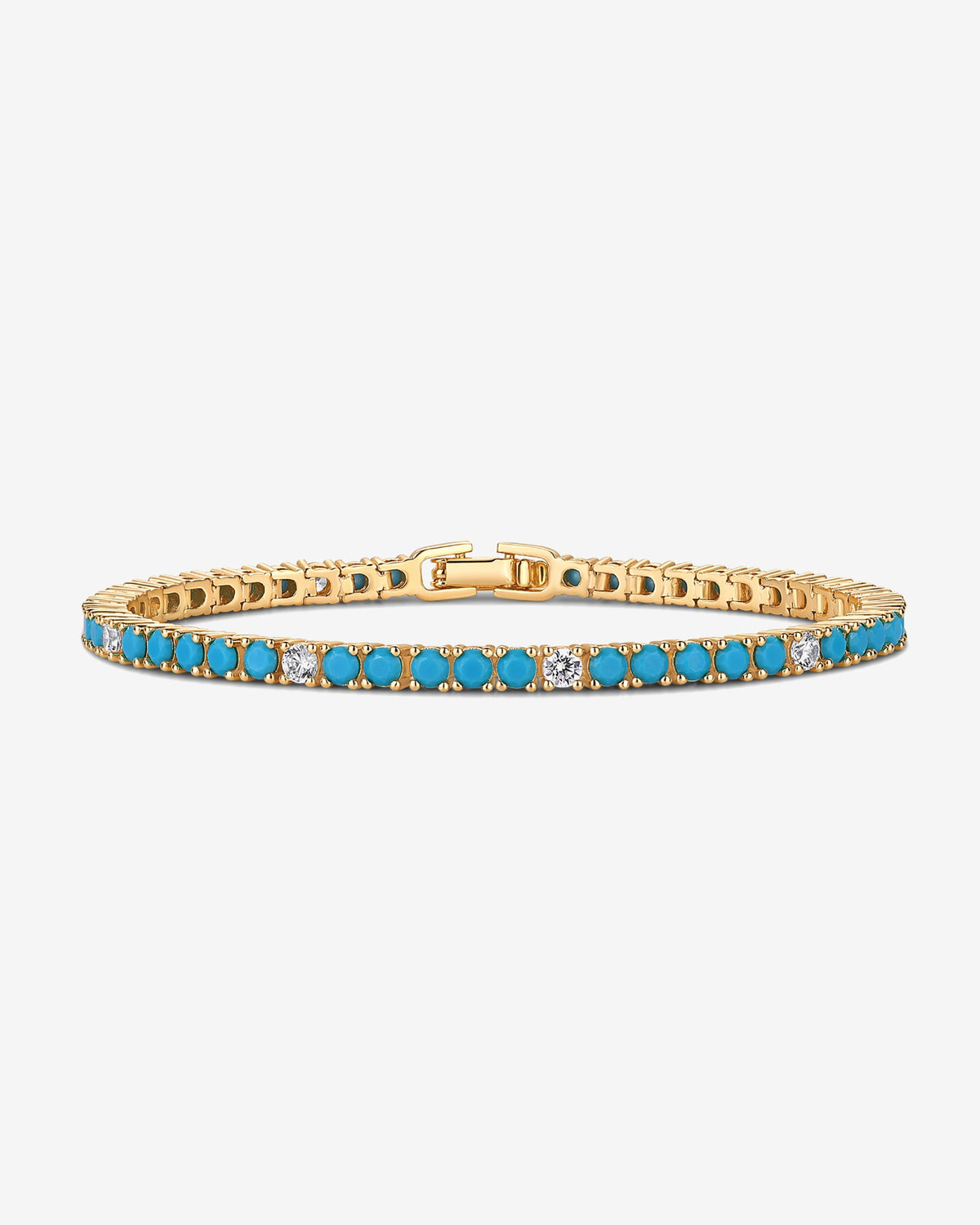 Colored Tennis Cubic Zirconia Bracelet