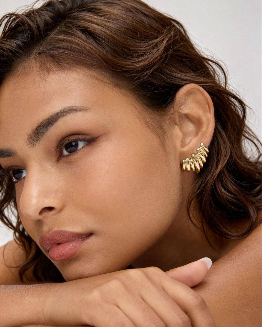 Stacked Climber Earrings