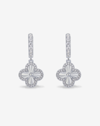 Clover Pavé Huggie Earring