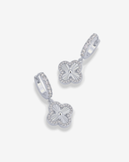 Clover Pavé Huggie Earring