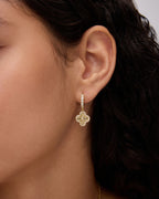 Clover Pavé Huggie Earring