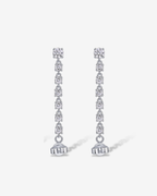 Chain Diamond Stud Earrings