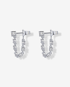 Chain Diamond Stud Earrings