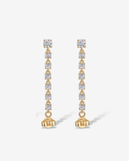Chain Diamond Stud Earrings