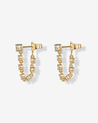 Chain Diamond Stud Earrings