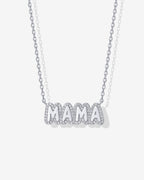 Mama bubble Nameplate Necklace