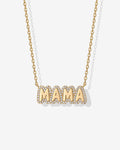 Mama bubble Nameplate Necklace