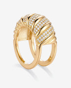 Alternating Pavé Twist Fitness Ring Cover