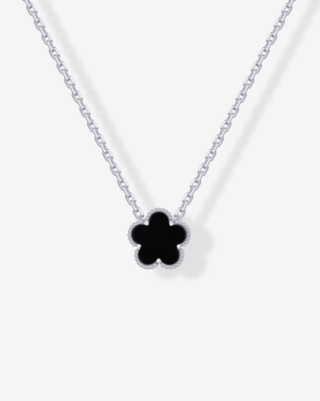 Gemstone Clover Necklace
