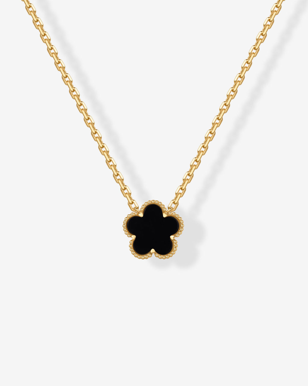 Gemstone Clover Necklace
