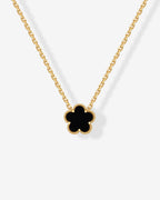 Gemstone Clover Necklace