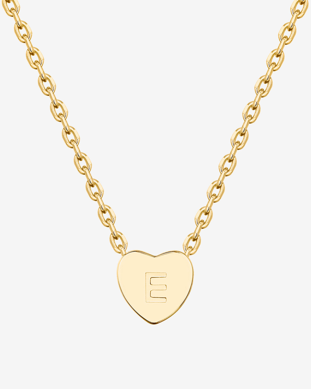 Dainty Heart Initial Necklace